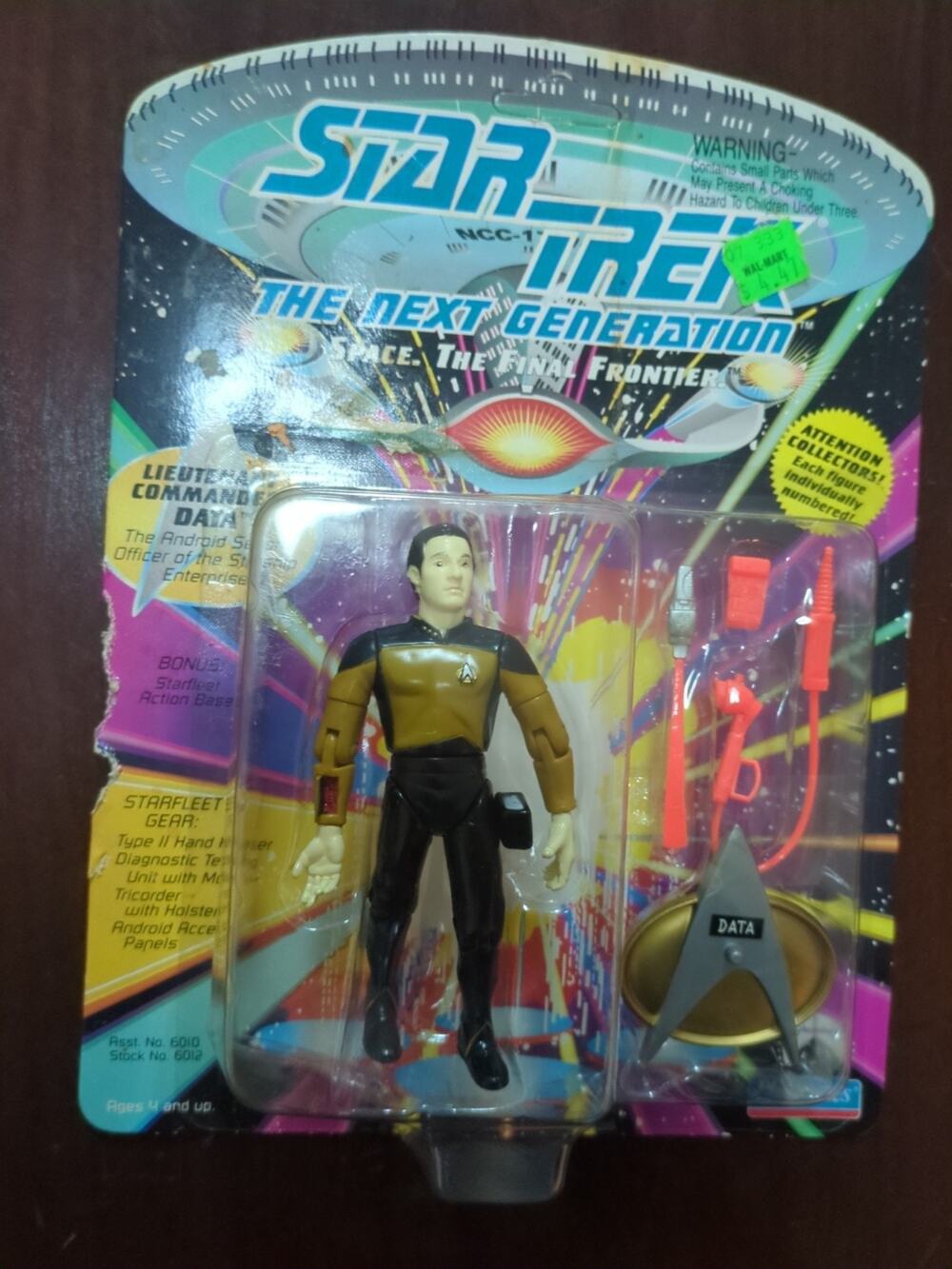 Star Trek 1992 Playmates Action Figure: Lieutenant Commander Data